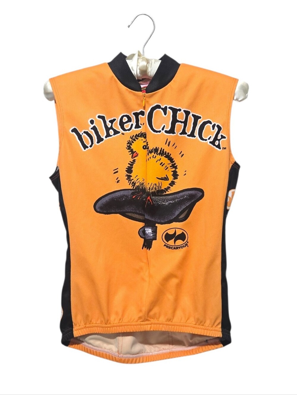 World Jerseys Precaryous Biker Chick Graphic Cycling Jersey Ladies Medium